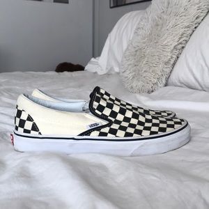 White checkered vans